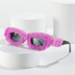 Creative Design Plush Innovative Square Glasses