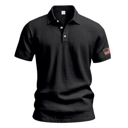 American Summer Linen Short Sleeve Men Clothing