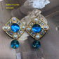 Colorful Shell Pearl Gold-Plated Earrings