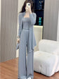 Cardigan Wide-leg Pants And Camisole Fashion Casual Sportswear Set