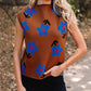 Retro Floral Print Casual Vest For Women