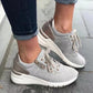 Fashionable Chunky-soled Sneakers Low-cut Casual Shoes For Outdoor Wear