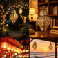 Solar iron hollow projection lamp