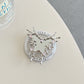 Love Butterfly Mirror Mobile Airbag Bracket Magnetic Back Patch Women&