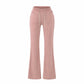 Adorned With Beaded Chains Flared Casual Trousers