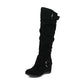 Wedge-heel British-style High-top Womens Knee-high Boots