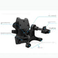 Long Rod Automatic Lock Car Phone Holder Telescopic Suction Cup Mount for Car Air Vent Lazy Live Streaming