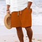Stripe Print Shorts Summer Fashion Drawstring Sweatpants Casual Clothing For Men