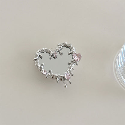 Love Butterfly Mirror Mobile Airbag Bracket Magnetic Back Patch Women&