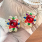 Retro Colorful Gemstone Court-Style Earrings