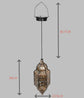 Solar iron hollow projection lamp
