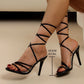 Buckle Open-toe High-heeled Sandals For Women