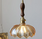 Vintage Glass Flower Minimalist Pendant Light