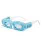 Creative Design Plush Innovative Square Glasses