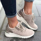 Fashionable Chunky-soled Sneakers Low-cut Casual Shoes For Outdoor Wear