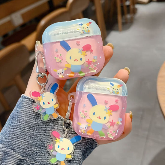 Cute Flower Bunny Earphone Case, Compatible with AirPods 4/3 and 2 Pro, Second and Third Generation New Model