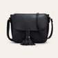 European And American-style Fashionable Flip-top Saddle Bag With Tassels
