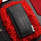 Mens Long Zipper Card Holder And Wallet 2-in-1