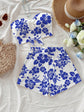Summer Vacation Tube Top And Shorts Set
