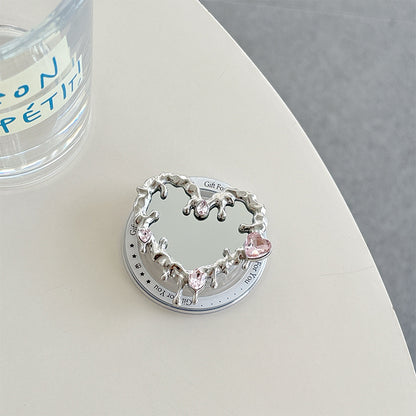 Love Butterfly Mirror Mobile Airbag Bracket Magnetic Back Patch Women&