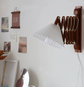Medieval-style wall lamp, retro telescopic reading desk lamp for study, living room, and bedroom