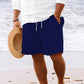 Stripe Print Shorts Summer Fashion Drawstring Sweatpants Casual Clothing For Men