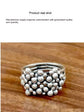 Irregular Bead Niche Design Ring For Women