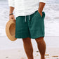 Stripe Print Shorts Summer Fashion Drawstring Sweatpants Casual Clothing For Men