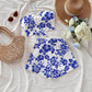 Summer Vacation Tube Top And Shorts Set
