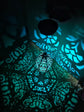 Solar iron hollow projection lamp
