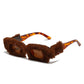 Creative Design Plush Innovative Square Glasses
