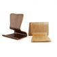 One-piece molded wooden laptop drawing bedside stand, computer storage, tablet charging rack