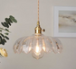 Vintage Glass Flower Minimalist Pendant Light