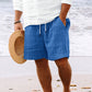 Stripe Print Shorts Summer Fashion Drawstring Sweatpants Casual Clothing For Men