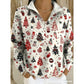 Casual Half-zip Pullover Hoodie