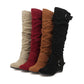 Wedge-heel British-style High-top Womens Knee-high Boots