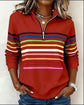 Casual Half-zip Pullover Hoodie