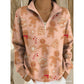 Casual Half-zip Pullover Hoodie