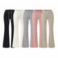 Adorned With Beaded Chains Flared Casual Trousers
