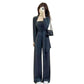 Cardigan Wide-leg Pants And Camisole Fashion Casual Sportswear Set