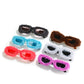 Creative Design Plush Innovative Square Glasses