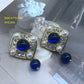 Colorful Shell Pearl Gold-Plated Earrings
