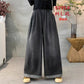 Loose-fitting High-waisted Elastic-waist Wide-leg Jeans For Women