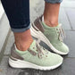 Fashionable Chunky-soled Sneakers Low-cut Casual Shoes For Outdoor Wear